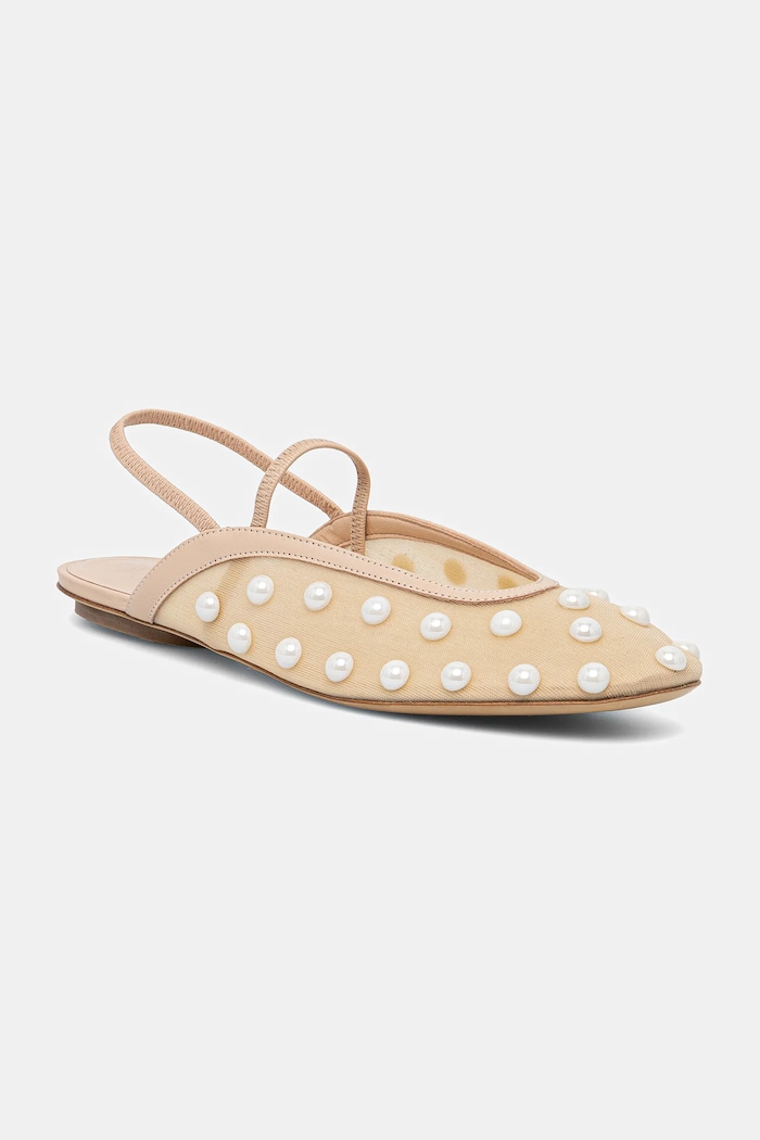 Baleríny Weekend Max Mara SONNI přírodní kůže béžová 2515521155600.NUDO
