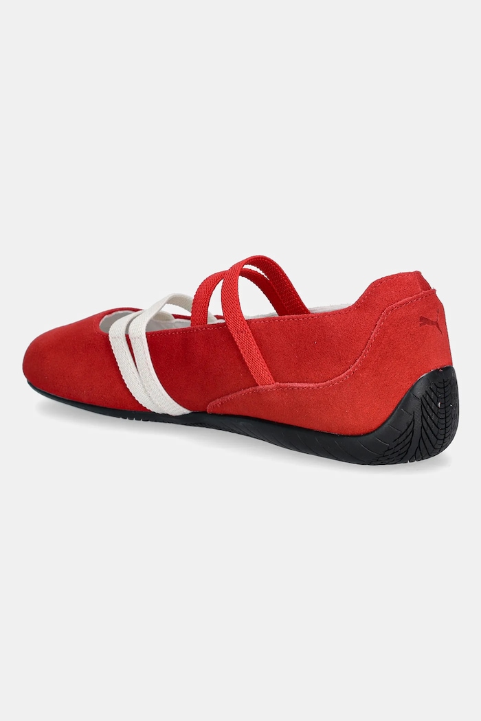 Shoes Puma suede ballet flats Speedcat Ballet 401287 red