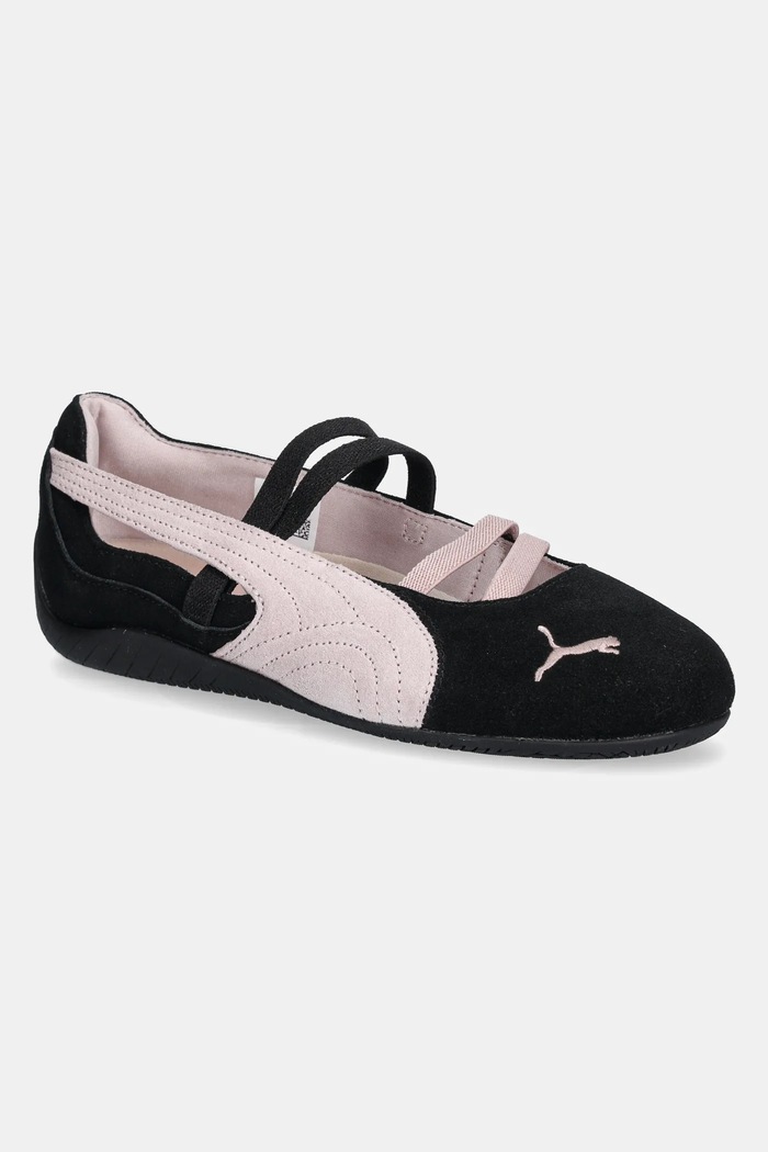 Puma suede ballet flats Speedcat Ballet black 401287