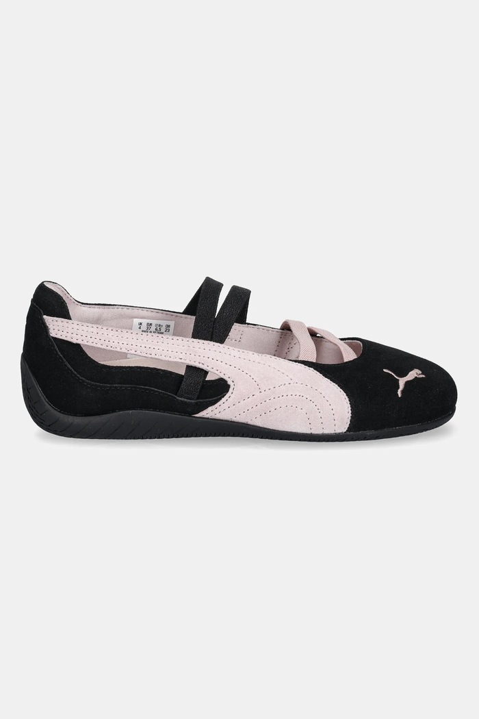 Puma suede ballet flats Speedcat Ballet 401287 black SS26