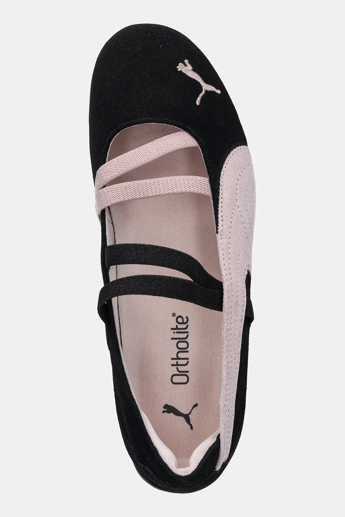 Puma suede ballet flats Speedcat Ballet black 401287