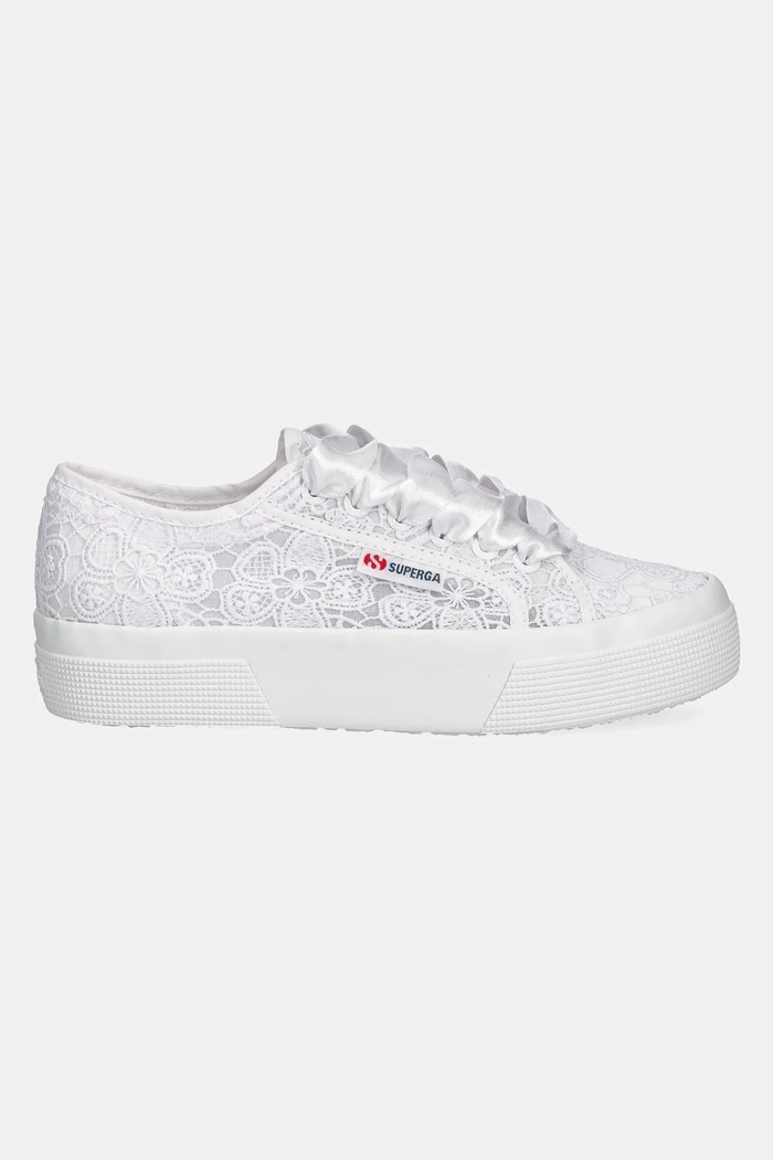 Superga tenisówki FLOWER MACRAME S2136QW.A0A biały SS26