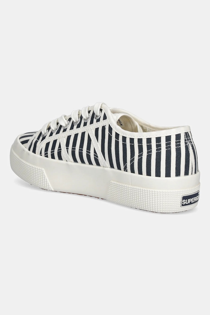 Obuv Tenisky Superga STRIPES PRINT S2136YW.AD5 tmavomodrá