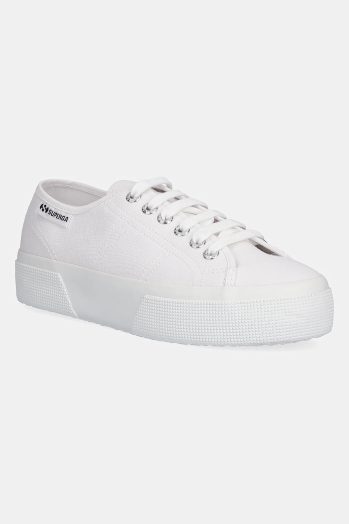 Tenisky Superga PLATFORM LEGGERA plochá biela S2142ZW.901