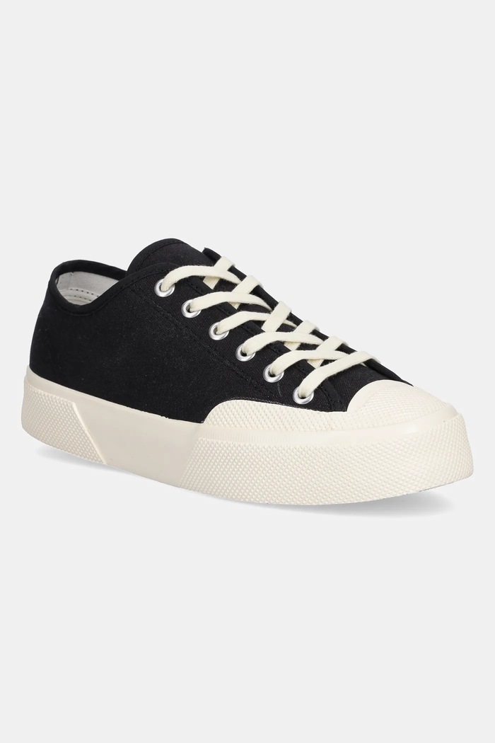 Tenisky Superga WORKS LOW CUT COTTON CANV platforma čierna S51347W.A0U