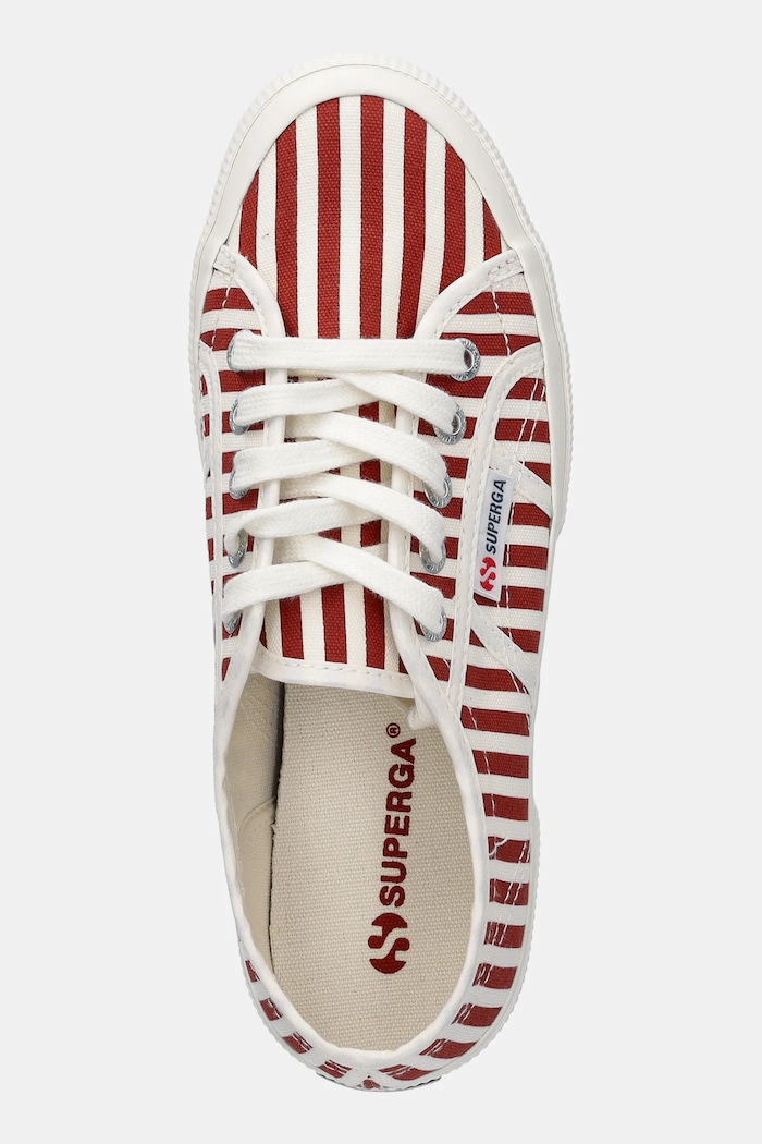 Tenisky Superga STRIPES PRINT červená S8148TW.AD4