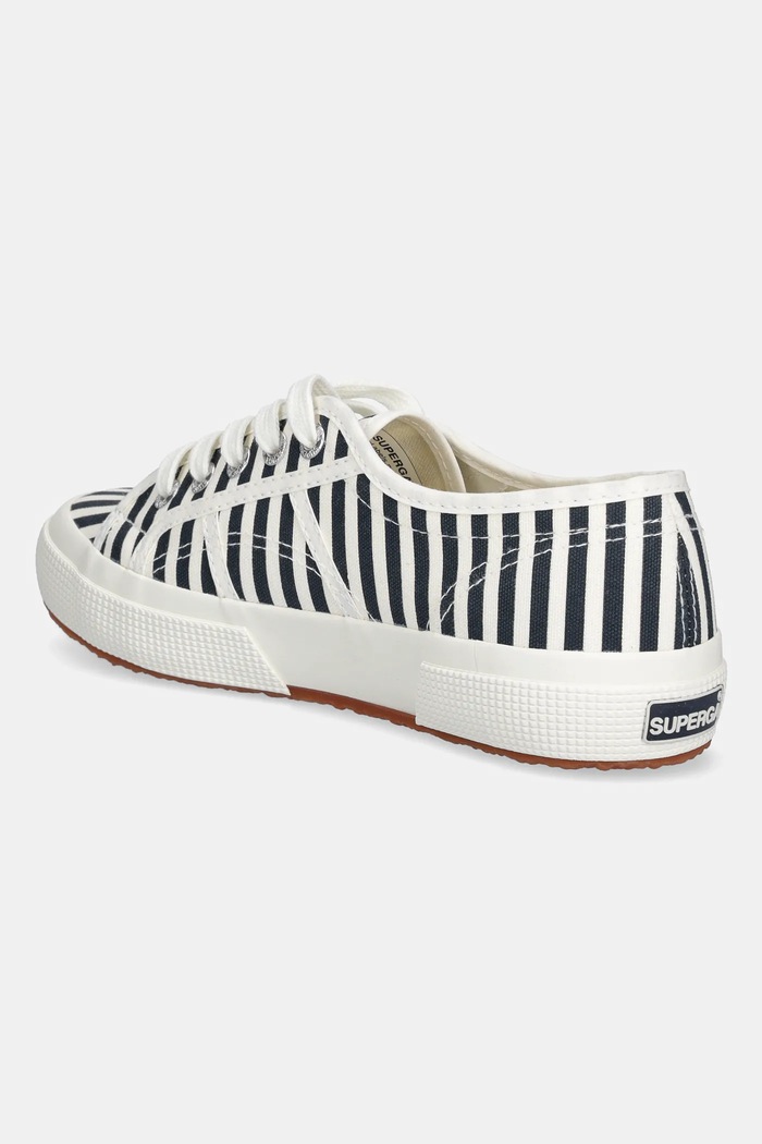 Obuv Tenisky Superga STRIPES PRINT S8148TW.AD5 tmavomodrá