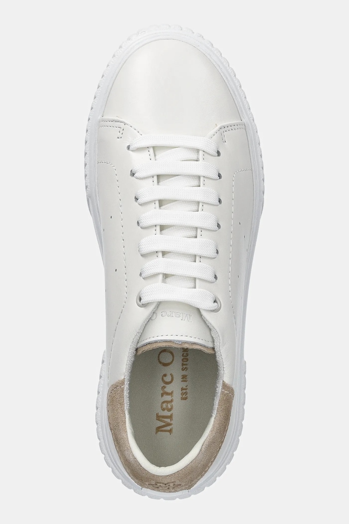 Marc O'Polo sneakersy skórzane SVEA beżowy 50117733501170