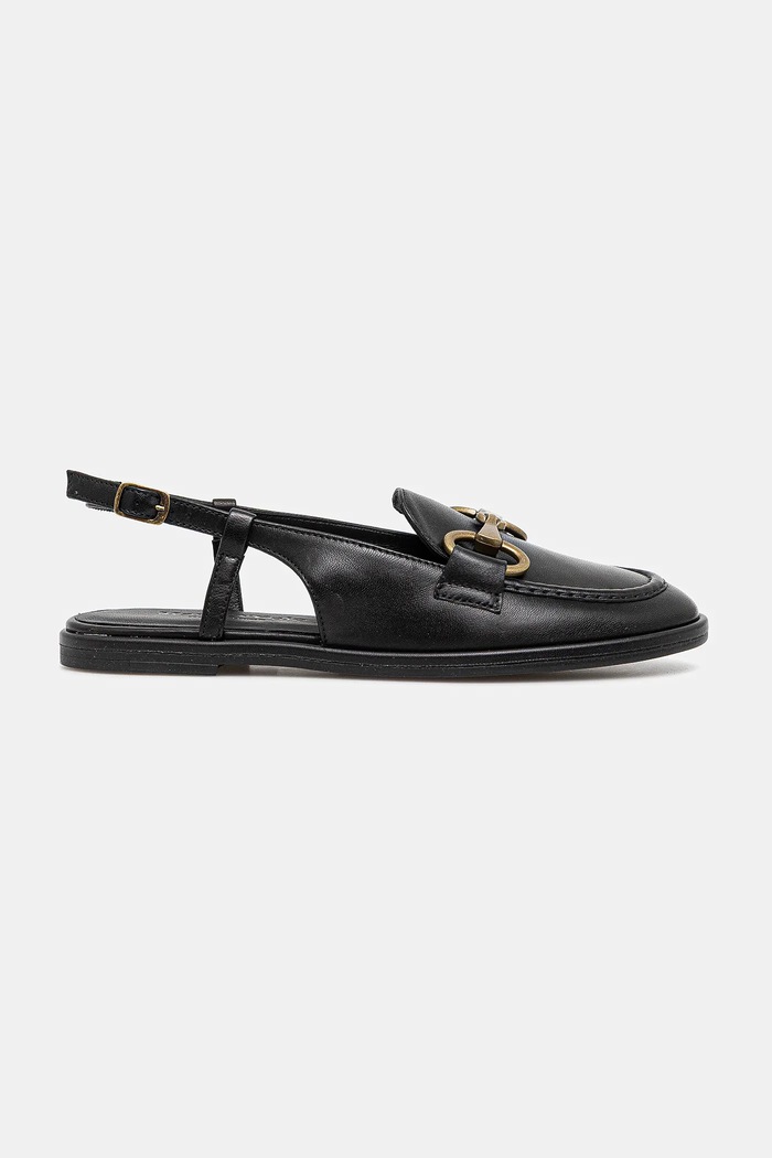 Marc O'Polo balerini de piele ALVA 6A 50217241101132 negru SS25