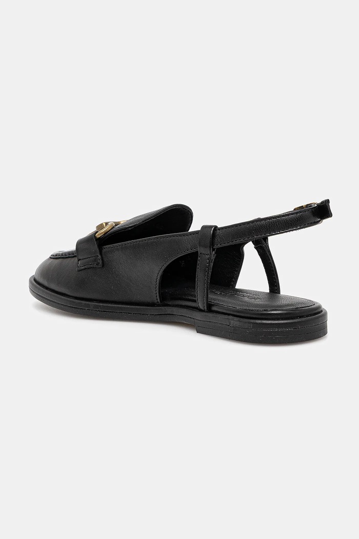 Încălțăminte Marc O'Polo balerini de piele ALVA 6A 50217241101132 negru
