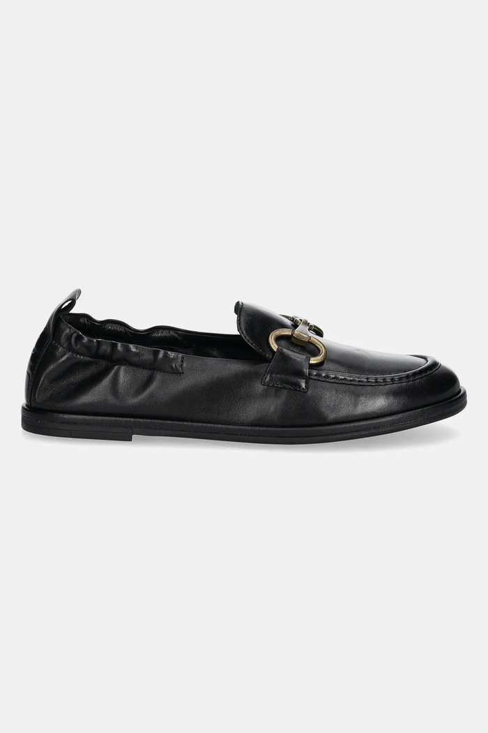 Marc O'Polo mocasini de piele ALVA 4A 50217243202132 negru SS25