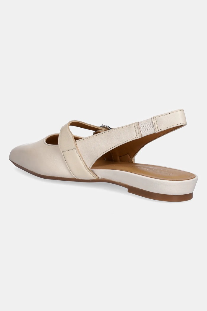 Cipők Marc O'Polo bőr balerina cipő PENELOPE 2A 50318781101100 bézs