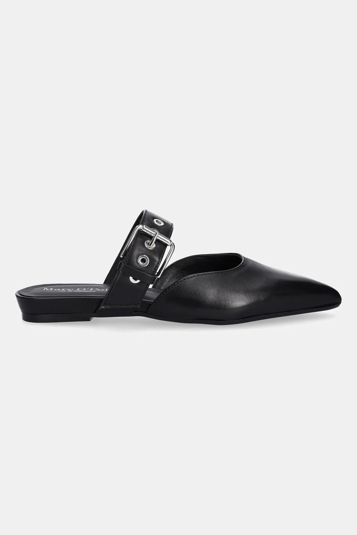Marc O'Polo papuci de piele PENELOPE 4A 50318783702100 negru SS25