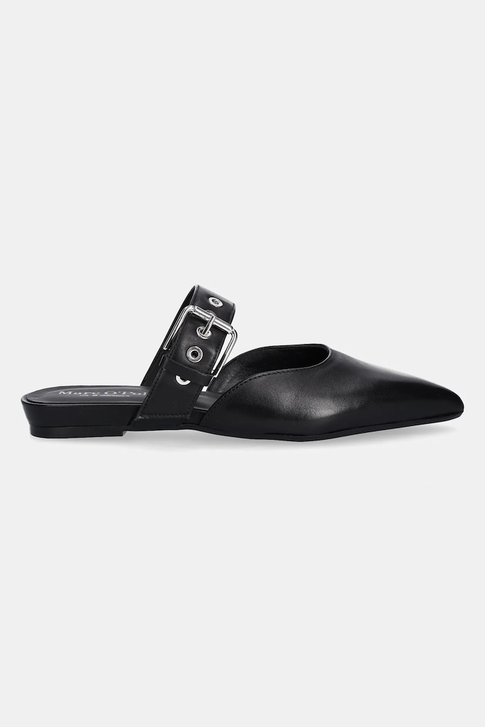 Marc O'Polo papuci de piele PENELOPE 4A 50318783702100 negru SS25