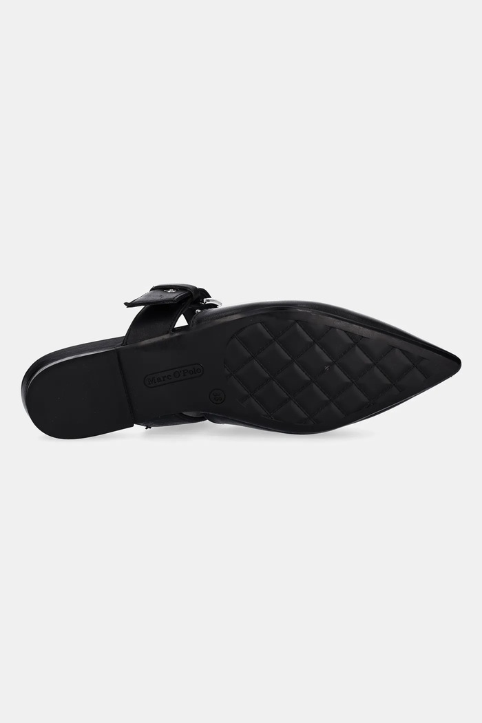 Marc O'Polo papuci de piele PENELOPE 4A 50318783702100 negru