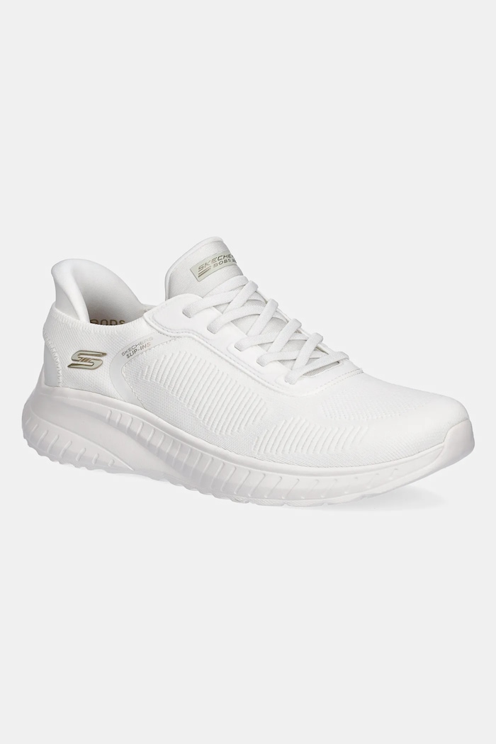 Skechers BOBS SQUAD CHAOS sneakers Γυναικεία φλατ λευκό 117497.