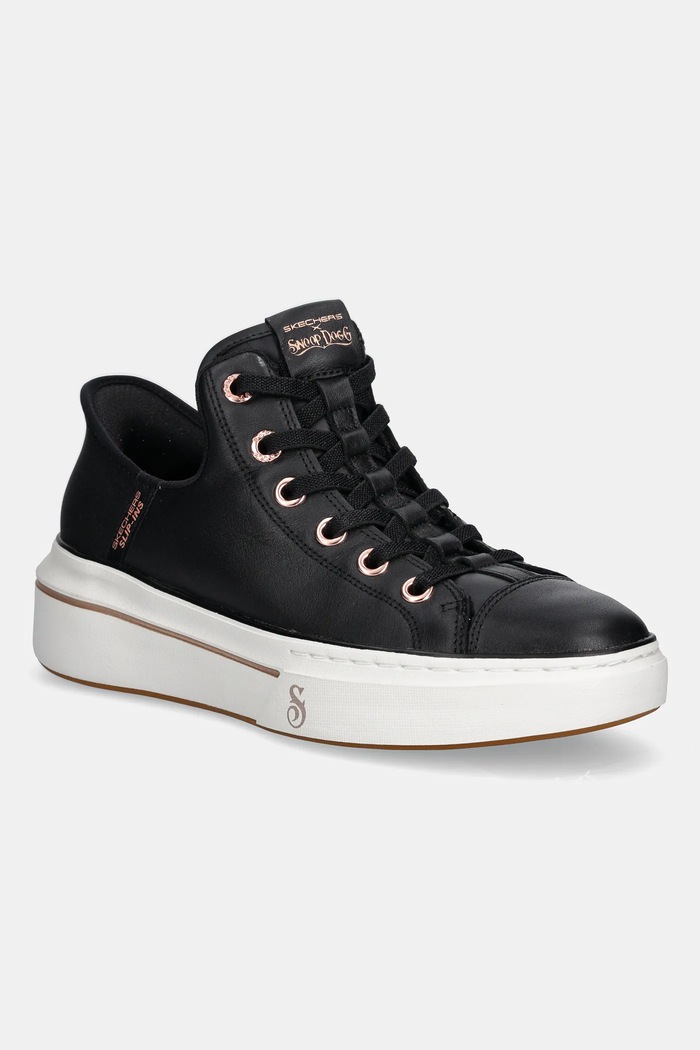 Tenisky Skechers SNOOP ONE OG usňová koža čierna 186001