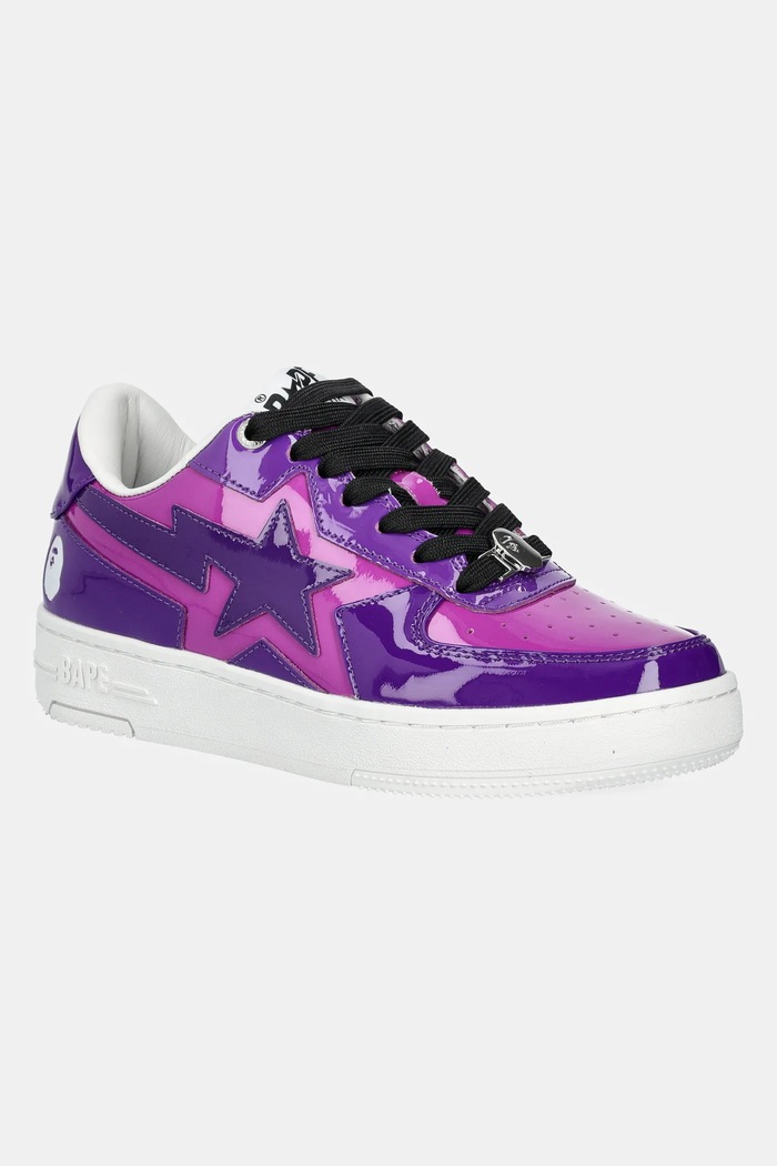 A Bathing Ape Sneakers in pelle BAPE STA ICON L violetto 1K80291308