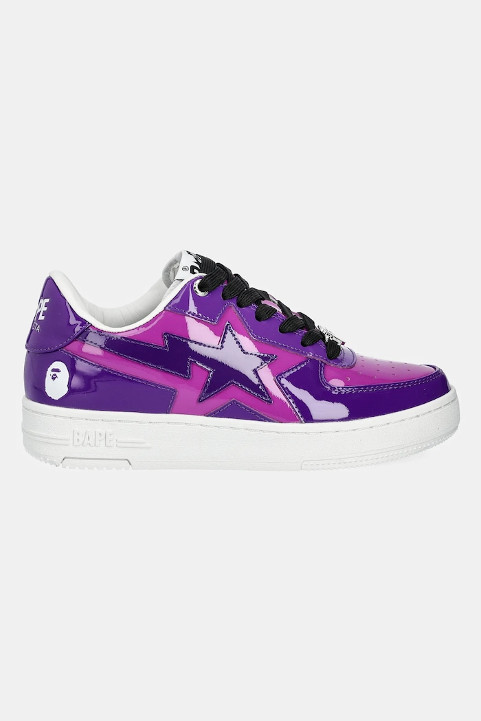 A Bathing Ape Sneakers in pelle BAPE STA ICON L 1K80291308 violetto SS25