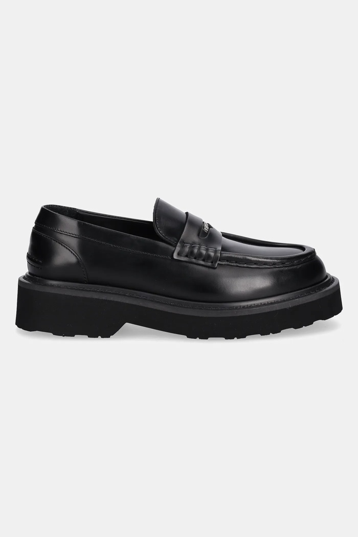 Kenzo bőr mokaszin Loafer FF52LO110L52.99 fekete SS25