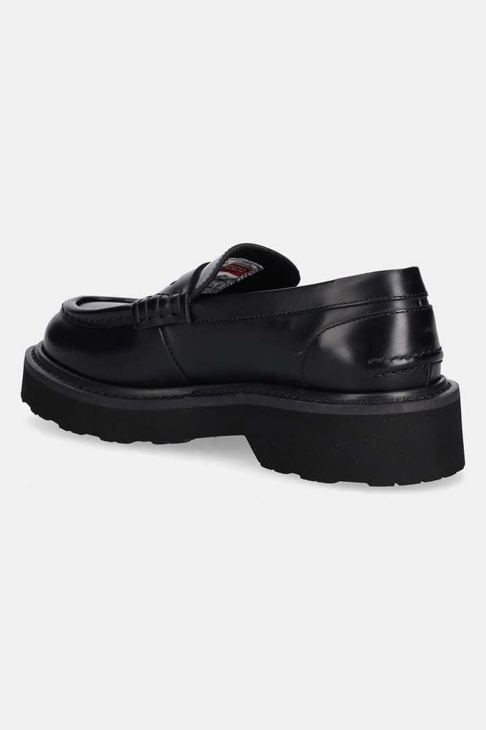 Cipők Kenzo bőr mokaszin Loafer FF52LO110L52.99 fekete