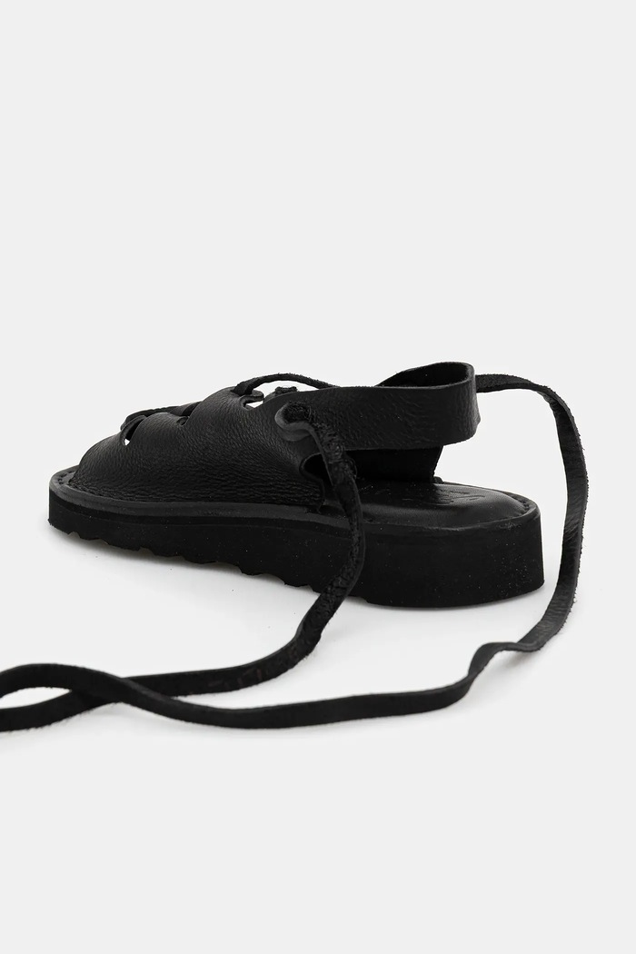 Boty Kožené sandály Fracap Sandal D030 černá