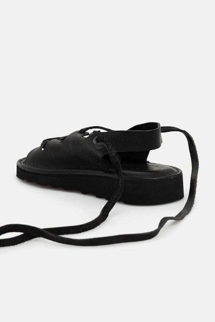 Boty Kožené sandály Fracap Sandal D030 černá