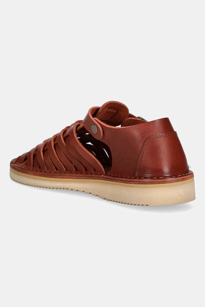 Scarpe Fracap sandali in pelle Sandals D025 marrone