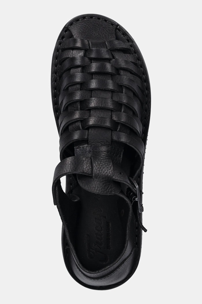 Kožne sandale Fracap Sandals crna D025