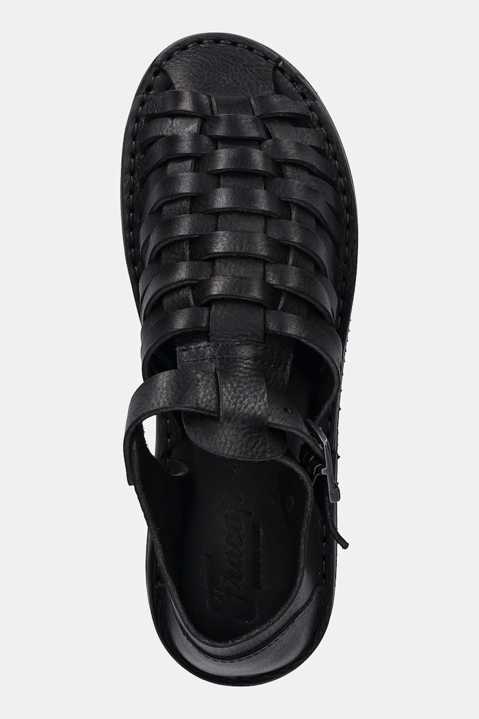 Kožne sandale Fracap Sandals crna D025