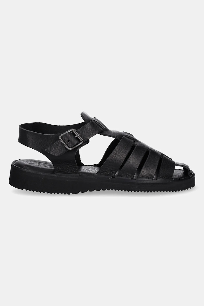 Δερμάτινα σανδάλια Fracap Sandals D038 μαύρο SS25