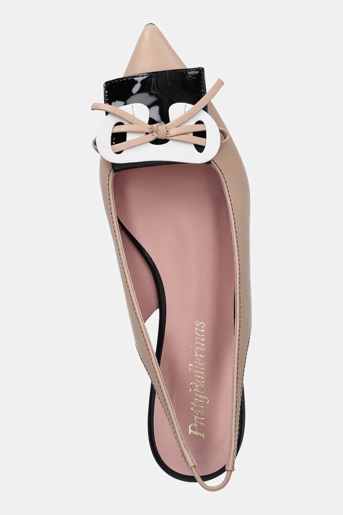 Δερμάτινες μπαλαρίνες Pretty Ballerinas Ella μπεζ 52080.C.9100
