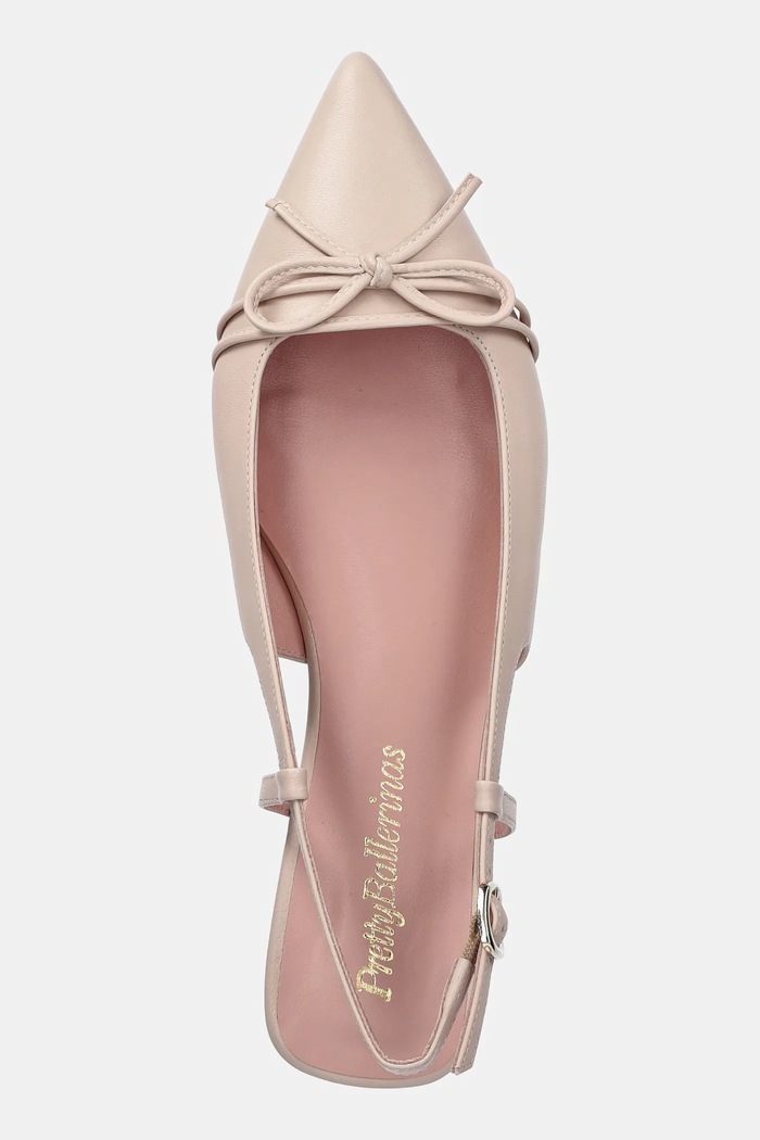 Δερμάτινες μπαλαρίνες Pretty Ballerinas Yvette μπεζ 52144.B.9331