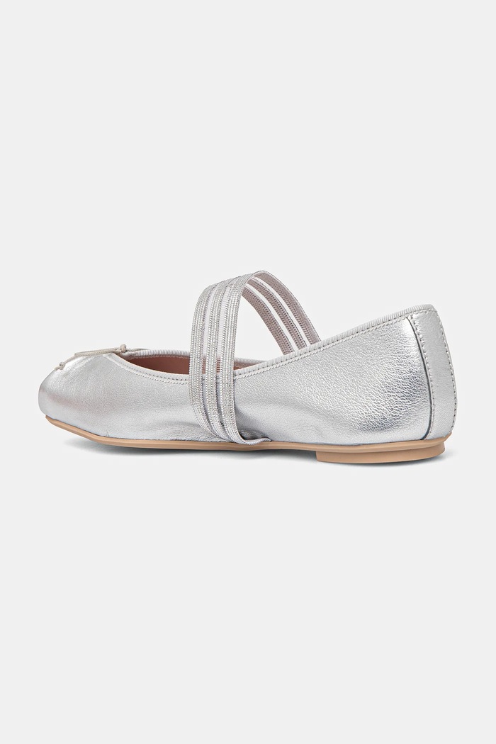 Παπούτσια Δερμάτινες μπαλαρίνες Pretty Ballerinas Kristen 52198.A.5010 ασημί
