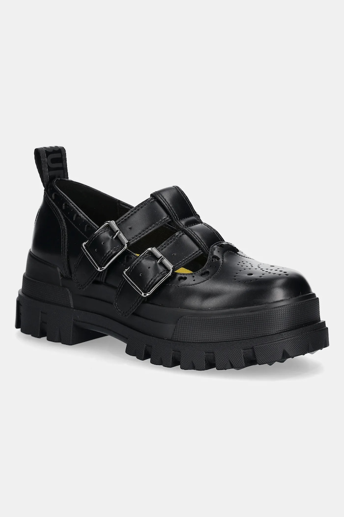 Buffalo mocassini Aspha Jane Heart platform nero 1620031.BLK