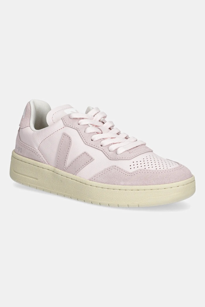 Veja sneakersy skórzane V-90 skóra zamszowa różowy VD2003891A