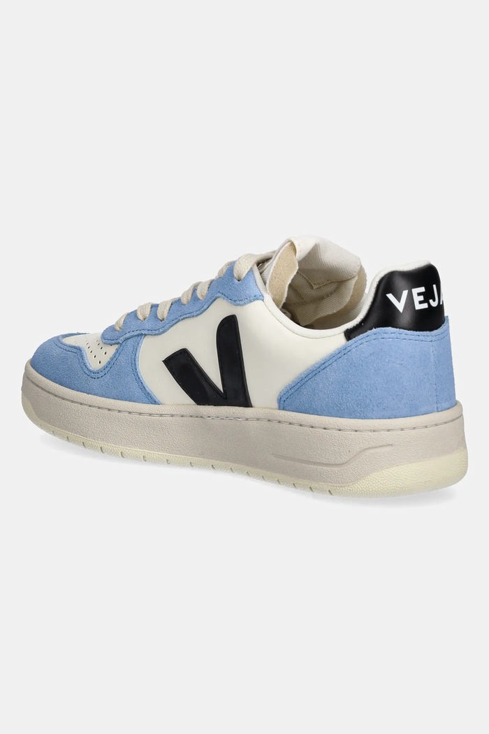 Shoes Veja leather sneakers V-10 Prime VI0220503A blue