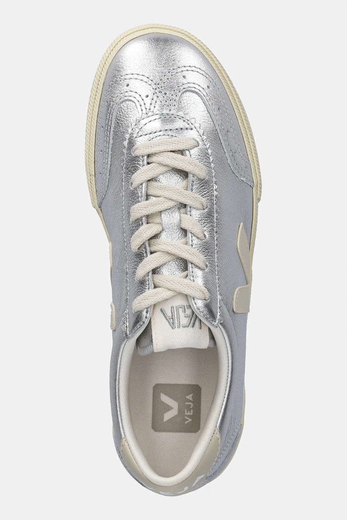 Veja sneakers in pelle Volley argento VO2020749A