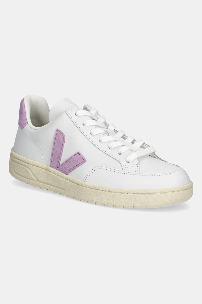 Кожени маратонки Veja V-12 гладка кожа бял XD0220494A