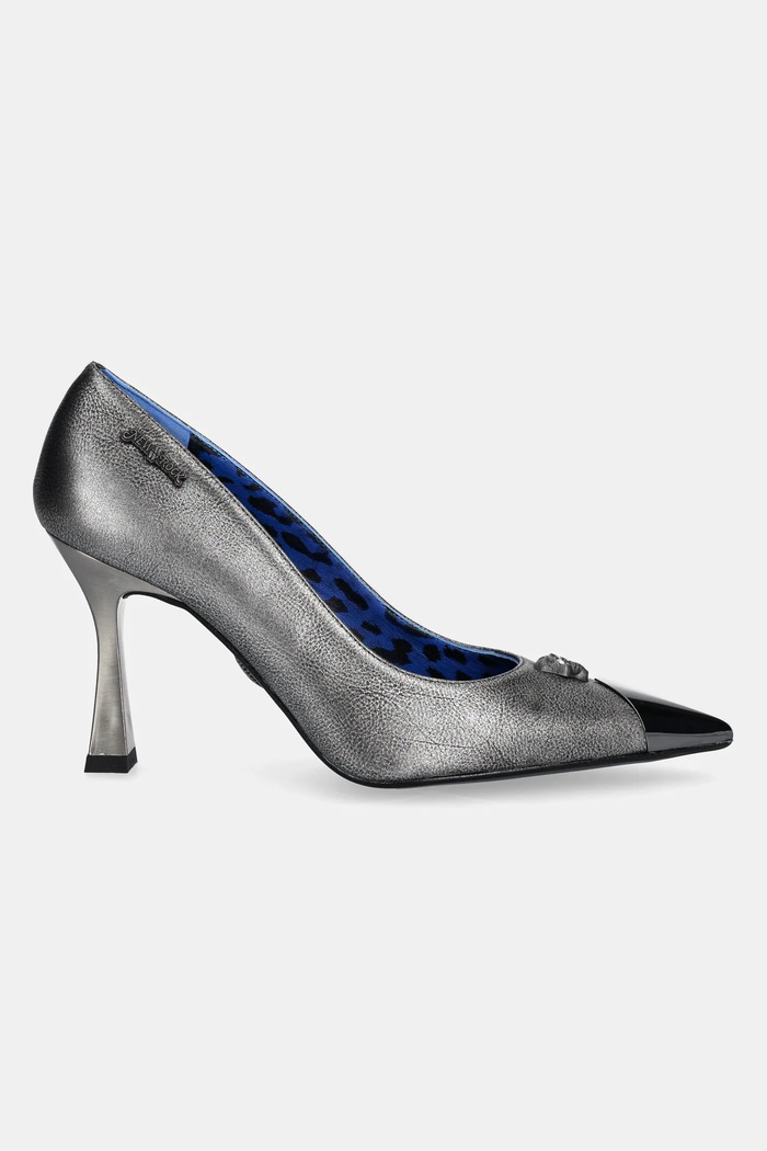 Δερμάτινες γόβες New Rock HYBRID M.PUMP001.S3 γκρί SS25