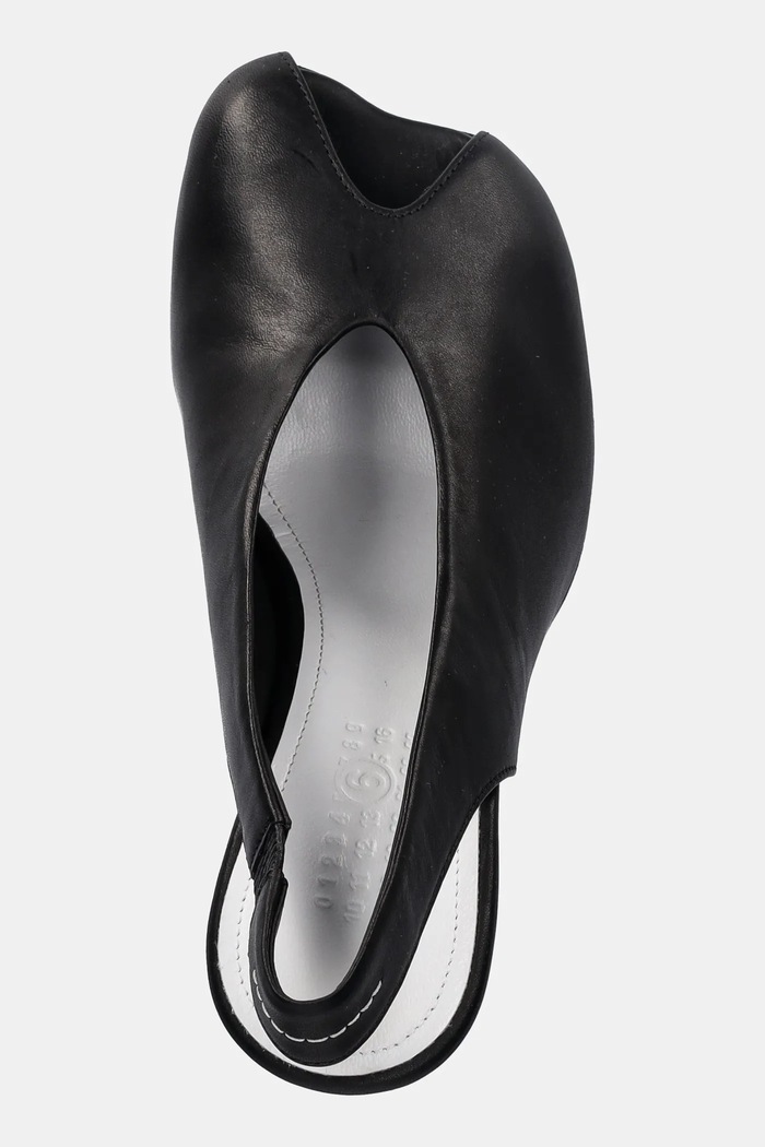 MM6 Maison Margiela leather sandals black S66WP0104.P5000.T8013