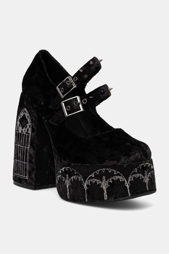 Koi Footwear czółenka DPK-33 słupek czarny DPK.33