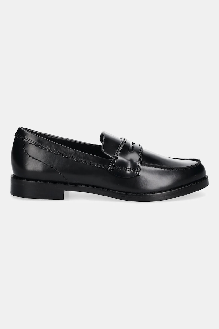 Кожени мокасини Clarks Originals Straven Edge 26181277 черен SS25