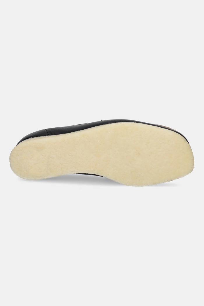 Кожаные мокасины Clarks Originals Wallabee Loafer HBIT 26181122 чёрный