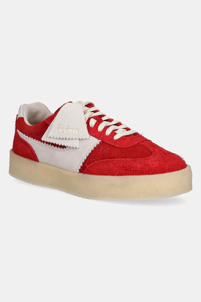 Σουέτ sneakers Clarks Originals Tor 80 Planet friendly κόκκινο 26180666