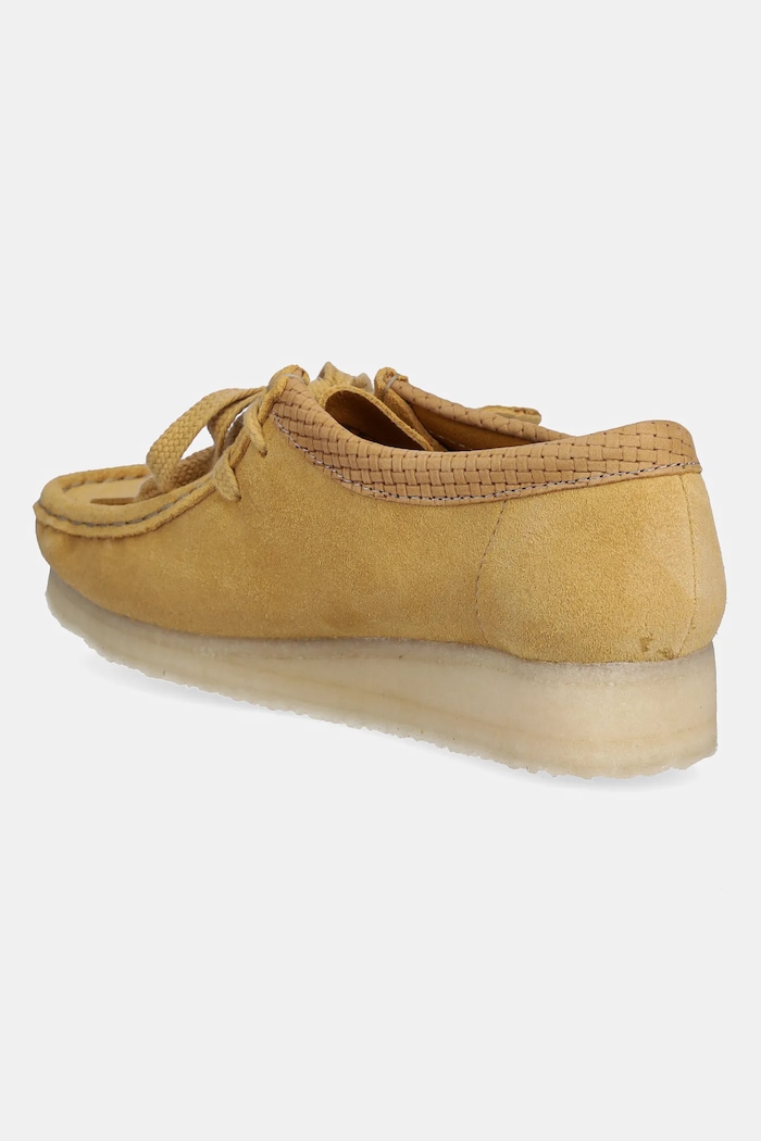Взуття Замшеві мокасини Clarks Originals Wallabee 26180169 жовтий