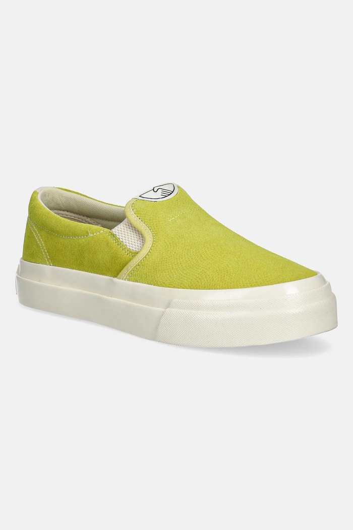 Πάνινα παπούτσια Stepney Workers Club LISTER RAW SUEDE slip on πράσινο YA03234