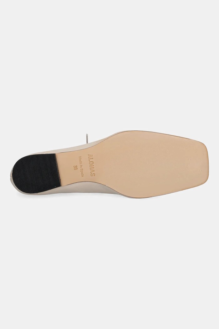 Kožené baleríny Alohas Sway S00191.14 béžová