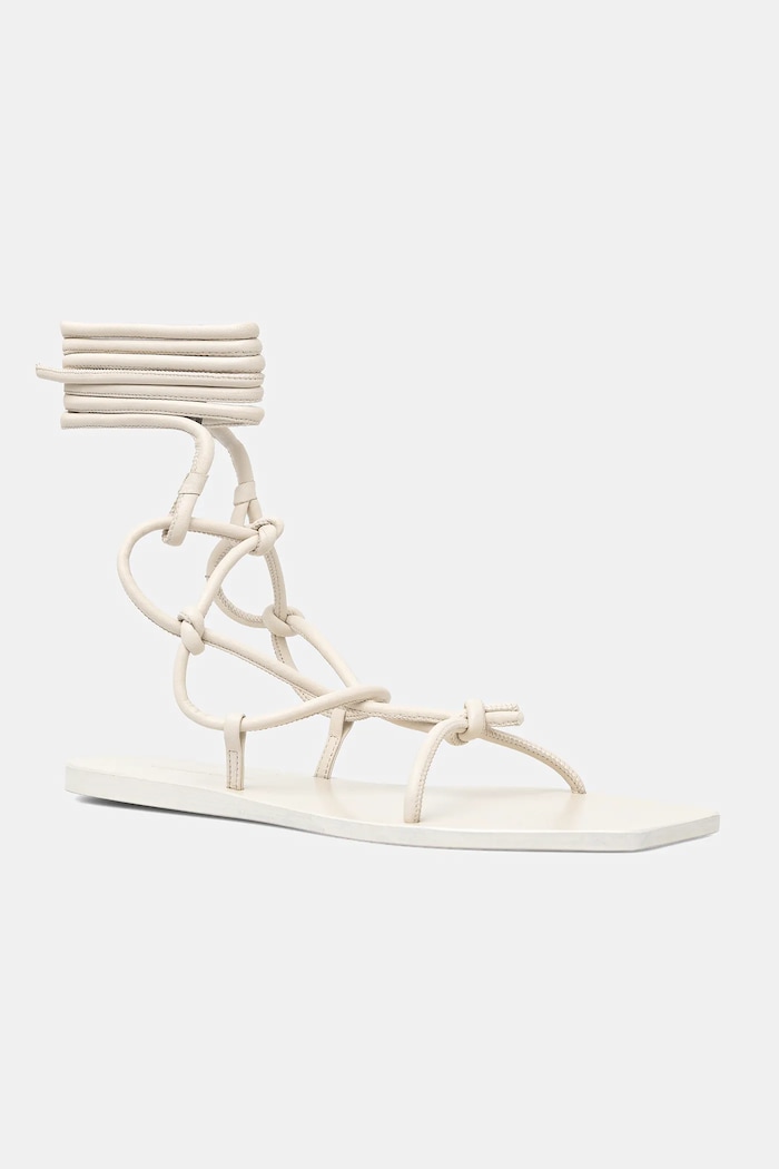 Δερμάτινα σανδάλια Rick Owens Lilies Penta άλλο μπεζ LI01E4808.LLP.41