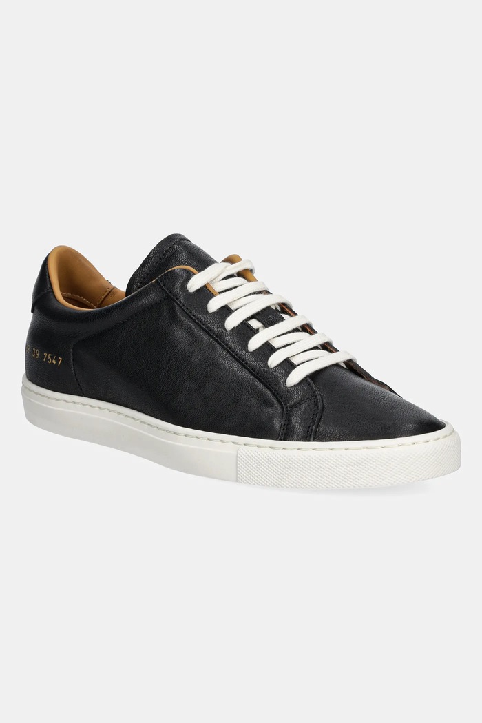 Usnjene superge Common Projects Retro Summer Premium Zrnato usnje črna 6189.7547
